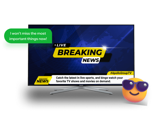 TV screen displaying Breaking News sports broadcast